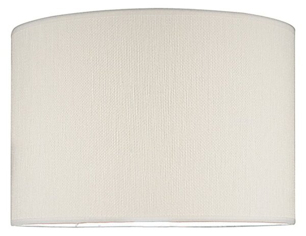 Dar Lighting Delta Ivory Cotton Drum Shade 38 cm