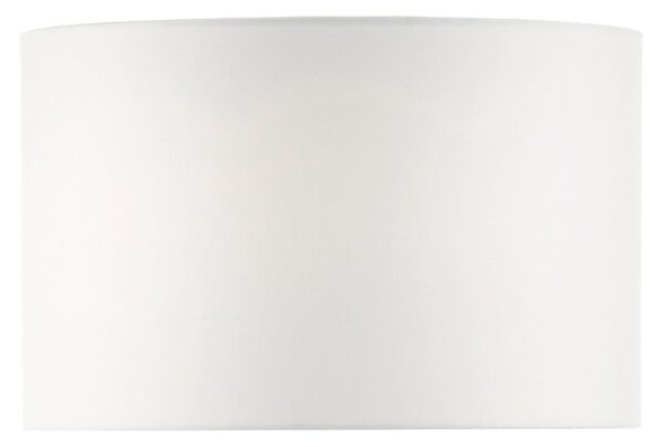Dar Lighting Pyramid White Linen Drum Shade 46 cm