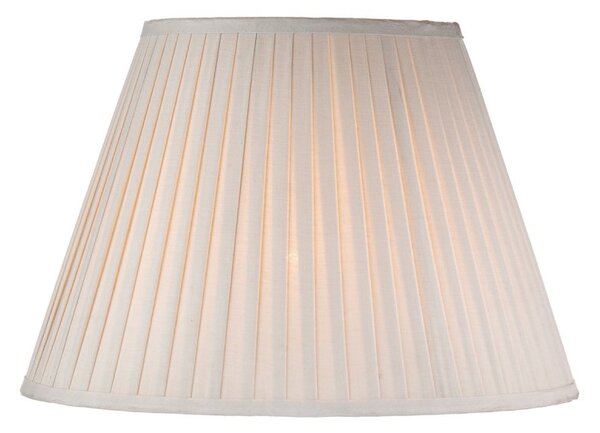 Dar Lighting Taupe Cotton Tapered Drum Shade 43 cm