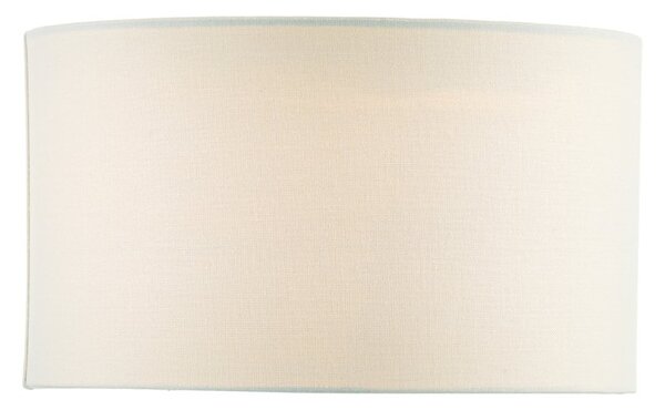 Dar Lighting Pyramid White Linen Drum Shade 35 cm