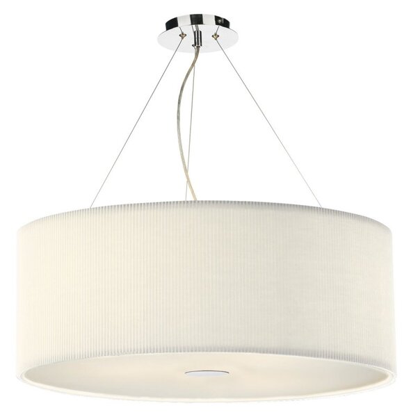 Dar ZAR0633 Zaragoza 6 Light Cream Pendant Light