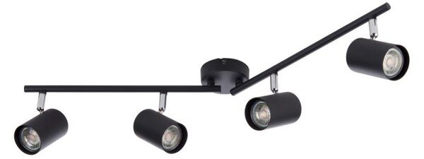 Saxby Lighting 101335 Arezzo 4 Light Bar Ceiling Spotlight in Matt Black Finish