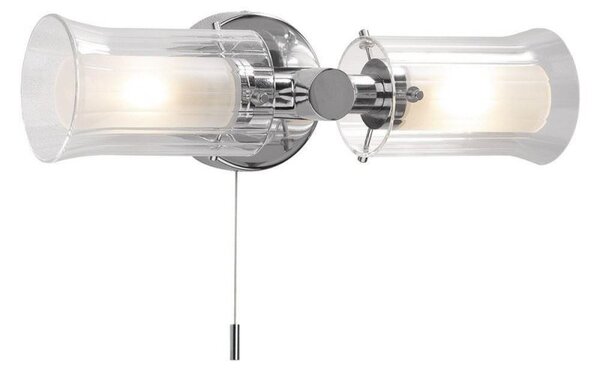 Dar ELB0950 Elba 2 Light Bathroom Wall Light In Chrome
