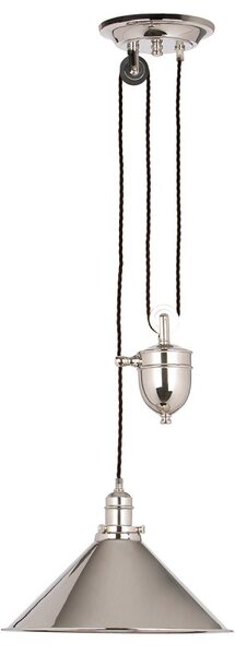 PROVENCE PV-P-PN French style rise and fall ceiling Light, Polished Nickel