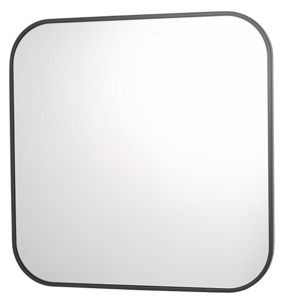 Dar Lighting Firuz Square Mirror With Thin Matt Black Frame 60 X 60cm