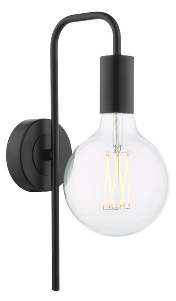 Dar Lighting Dena Wall Light In Matt Black Finish