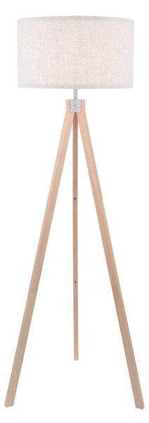 Dar Lighting Armitage Tripod Floor Lamp In Light Wood With Shade