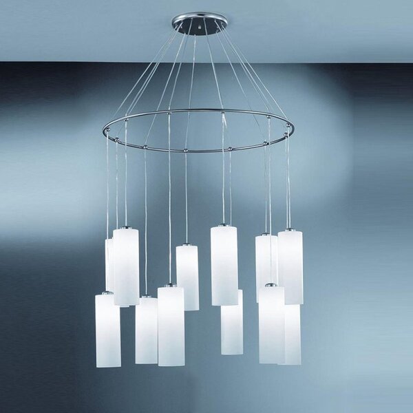 Franklite CO93212/887 12 Light Modern Ceiling Pendant Light
