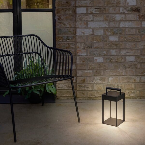 Astro 1430001 Kuro 250 Outdoor Solar Powered Floor Lantern In Textured Black IP44