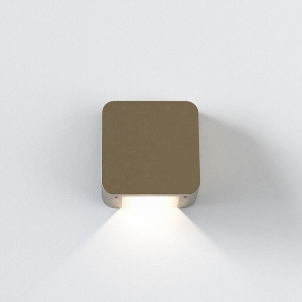 Astro 1419005 Incline LED Single Outdoor Wall Light In Satin Brass Finish IP65