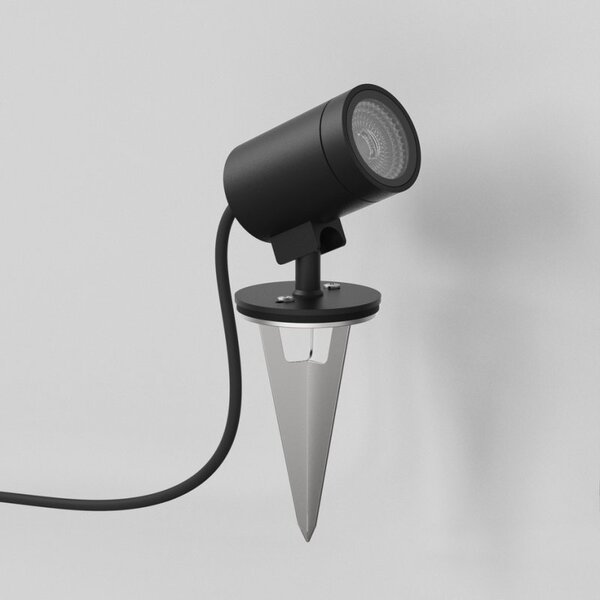 Astro 1401021 Bayville LED Spike Outdoor Spotlight In Textured Black Finish IP65