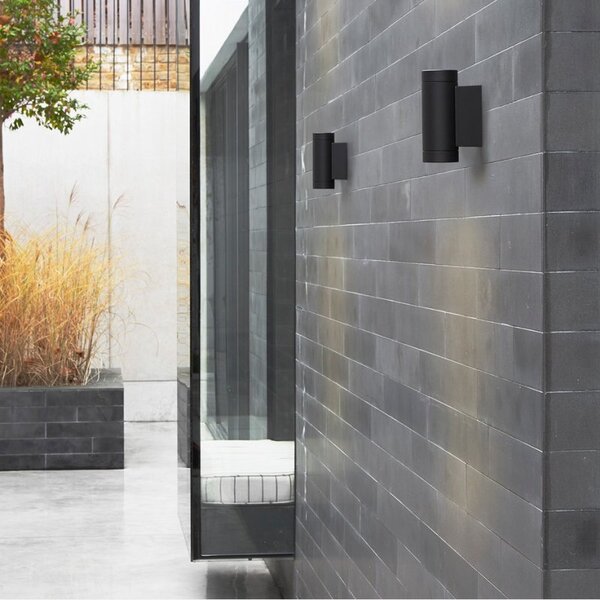 Astro 1372006 Dartmouth Twin LED Outdoor Wall Light In Textured Black Finish IP54