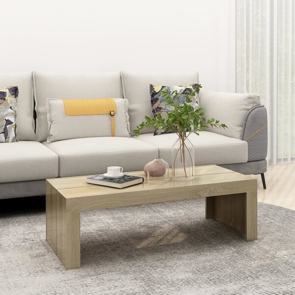 Coffee Table Sonoma Oak 110x50x35 cm Engineered Wood