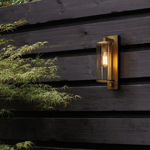 Astro 1413003 Pimlico 400 Outdoor Wall Light In Antique Brass Finish IP23