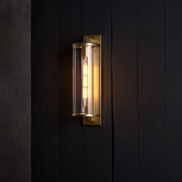 Astro 1413006 Pimlico 500 Outdoor Wall Light In Antique Brass Finish IP23