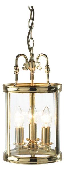 Dar LAM0340 Lambeth Polished Brass Lantern