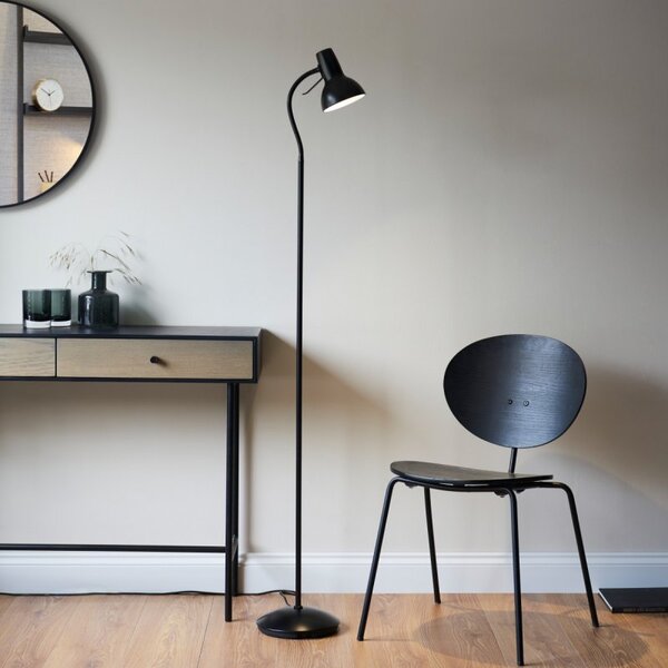 Endon 106997 Amalfi Task Floor Lamp In Matt Black Finish