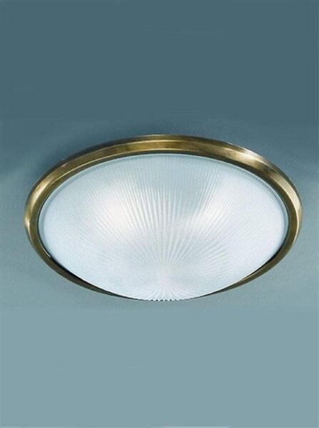 C5050 Glass Flush Ceiling Light Finished in Bronze