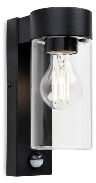 Firstlight 4135BK Zara Outdoor PIR Wall Light In Black Finish IP44