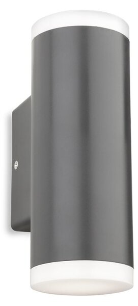 Firstlight 4160GP Kuga Outdoor LED Resin Round 2 Light Wall Light In Graphite Finish IP65