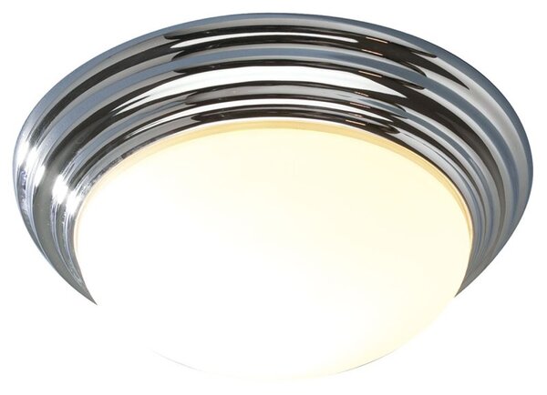 Dar BAR5250 Barclay Small Flush Chrome Bathroom Ceiling Light IP44