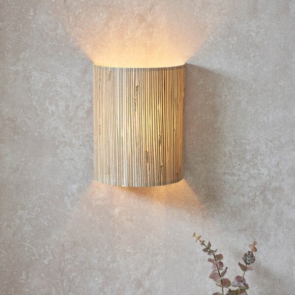 Endon 101690 Longshore Wall Light With Seagrass Shade