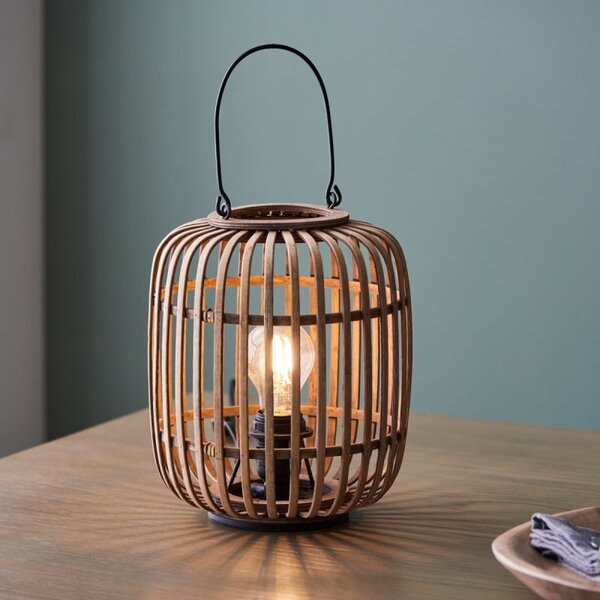 Endon 101773 Mathias Table Lamp In Natural Bamboo Finish