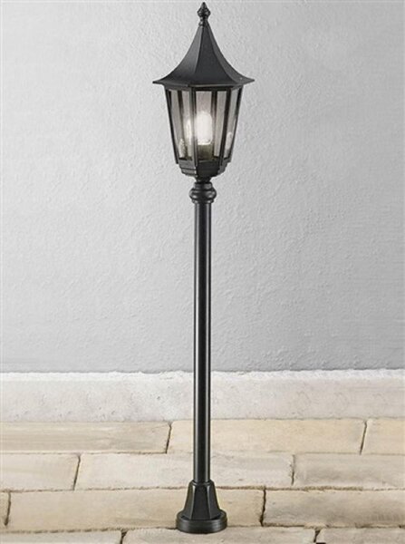 L1607-1 Boardwalk Black Traditional Exterior Lamp Post