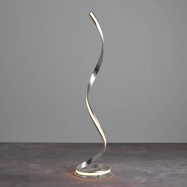 Endon 95843 Aria LED Floor Lamp In Silver Leaf Finish