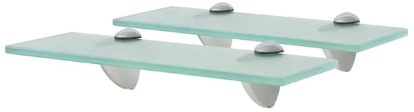 Floating Shelves 2 pcs Glass 30x10 cm 8 mm