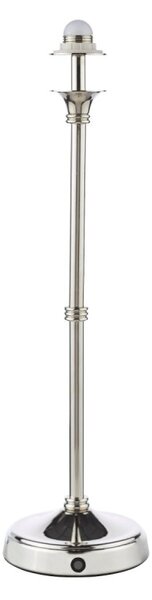Dar Lighting Dahl Rechargeable LED Table Lamp In Polished Nickel