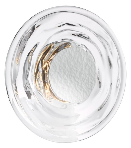 Dar Lighting Dewey LED Wall Light In Textured Glass