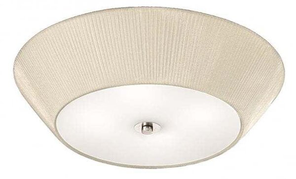 F2134/4 Cream And Satin Glass Flush Fitting