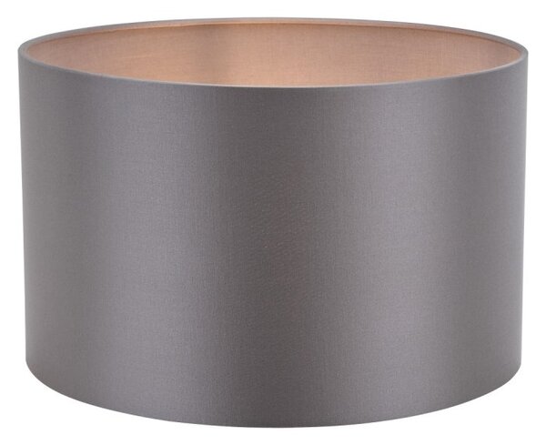 Dar Lighting Lyris Grey Cotton Drum Shade 35cm