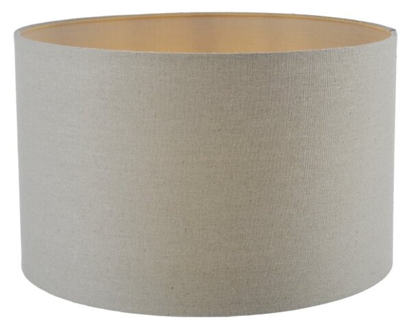Dar Lighting Pyramid Grey Linen Drum Shade 40cm