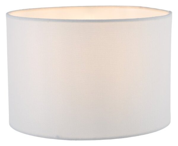 Dar Lighting Pyramid White Linen Drum Shade 25cm