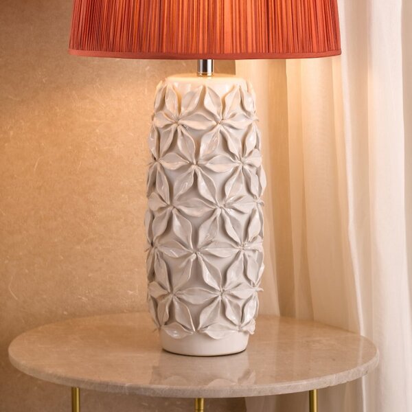 Dar Lighting Neus Ceramic Table Lamp Base In Natural Finish