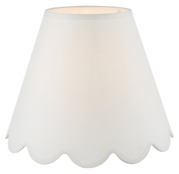 Dar Lighting Nerita Ivory Linen Tapered Drum Shade 30cm
