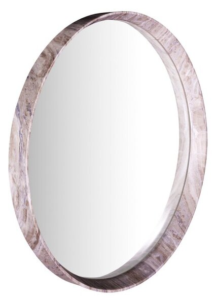 Dar Wisebuys Seyah Mirror In Brown Stone Veneer 54cm