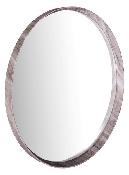 Dar Wisebuys Seyah Mirror In Brown Stone Veneer 74cm