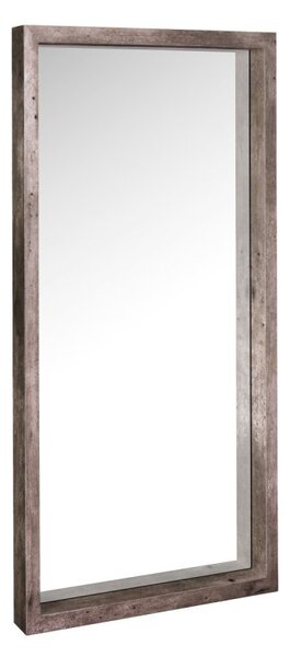 Dar Wisebuys Rocco Rectangle Mirror In Distressed Concrete Effect Veneer