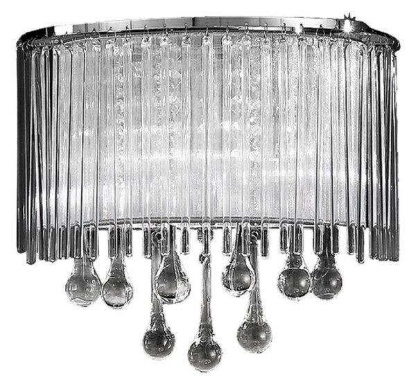 Franklite FL2161/2 Spirit 2 Light Modern Crystal Wall Light