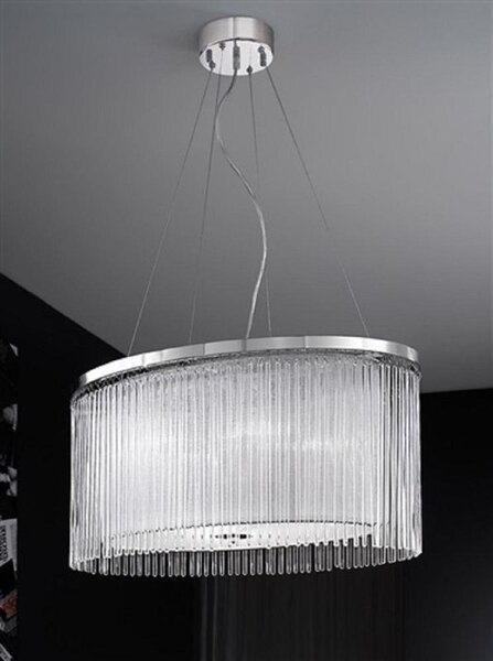 Franklite Eros 4 Light Oval Ceiling Pendant FL2192/4
