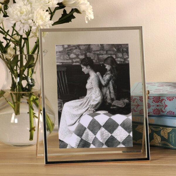 Laura Ashley Moira Photo Frame In Polished Silver Finish 5" x 7"