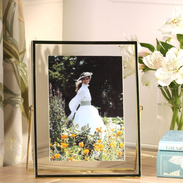 Laura Ashley Moira Photo Frame In Polished Gold Finish 5" x 7"