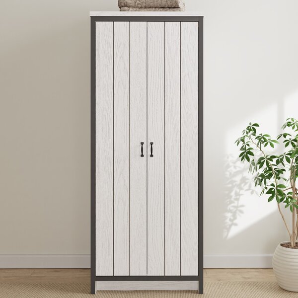 Balcombe Wooden Wardrobe With 2 Doors - White