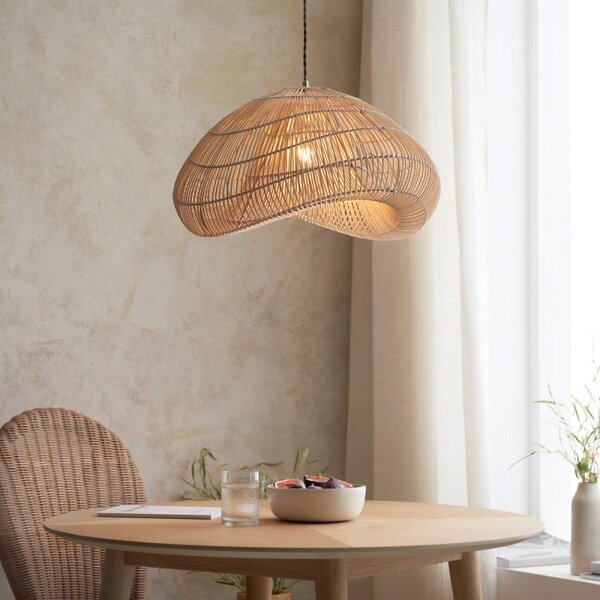 Endon 109203 Misra Natural Rattan Easy Fit Ceiling Light