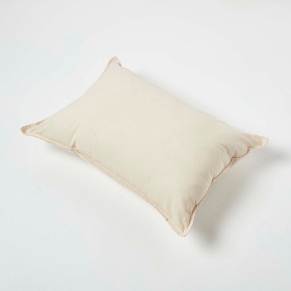 Homescapes Organic Cotton Cushion Pad Insert, 50 x 35 cm (20 x 14")