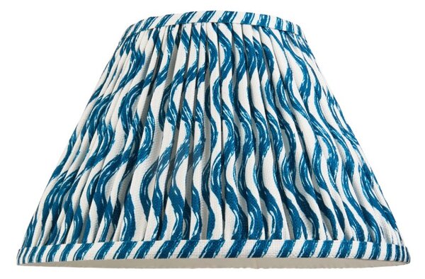 Endon 111303 Ripple Tapered Lamp Shade 30 cm In Marlin Blue