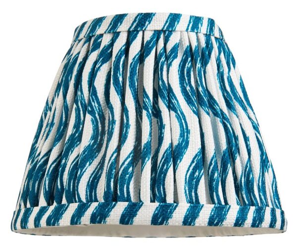 Endon 111300 Ripple Tapered Lamp Shade 16 cm In Marlin Blue